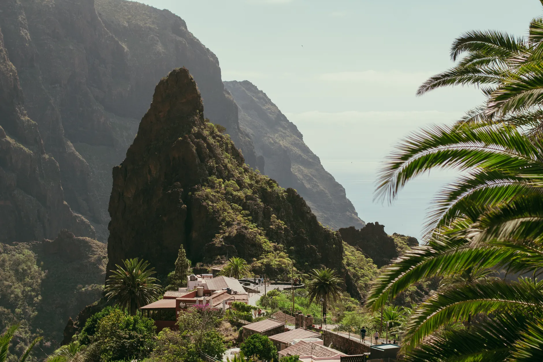 Breathtaking landscape of Masca village nestled in Tenerife's lush mountains, Canary Islands.